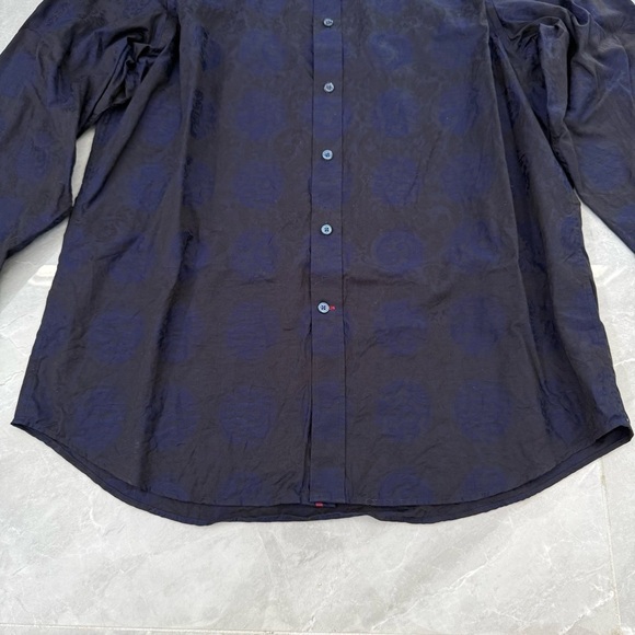 Men’s Bugatchi Patterned Long Sleeve Button Down Dress Shirt Classic Fit - Picture 3 of 16